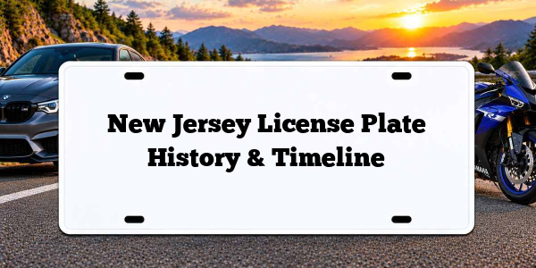 New Jersey License Plate History & Timeline