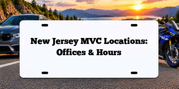 New Jersey MVC Locations: Offices & Hours